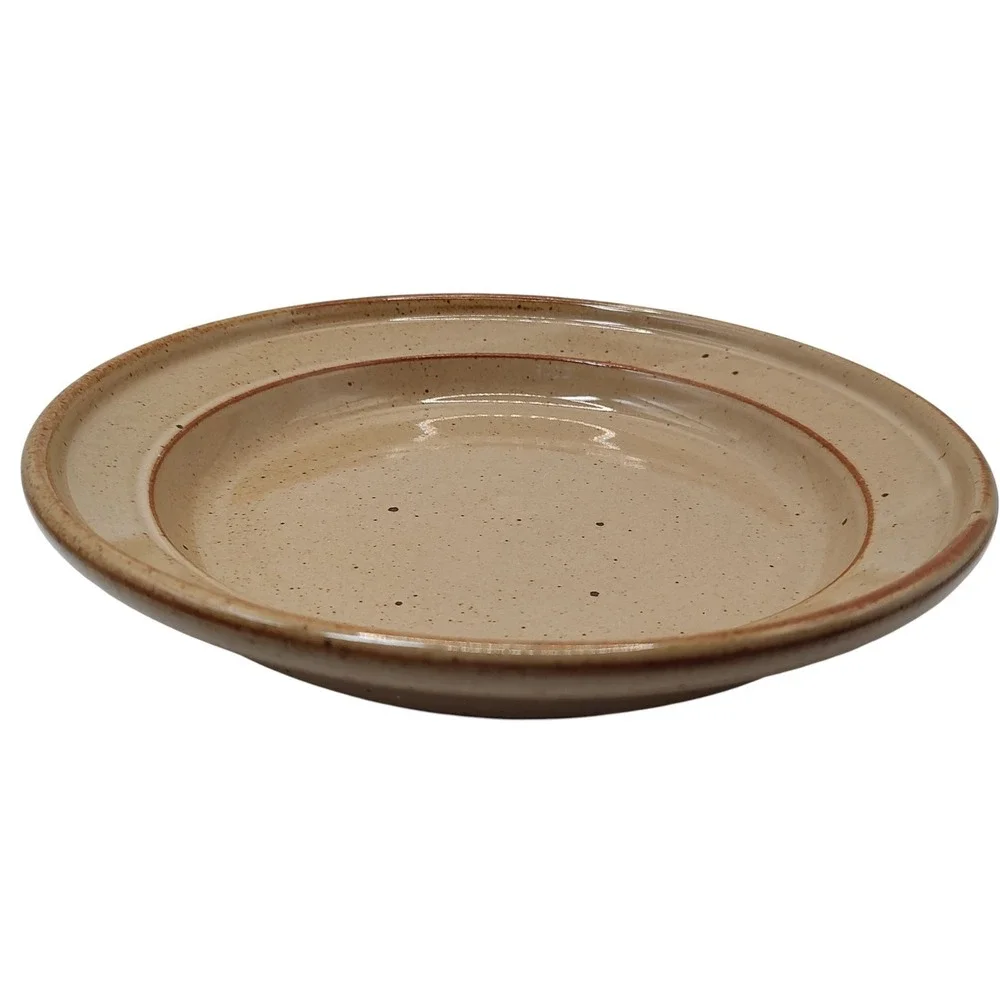 Dansk Nielstone Spice Casserole Lid Tan Brown Speckled Ten‎ Inch Japan Vintage